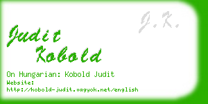 judit kobold business card